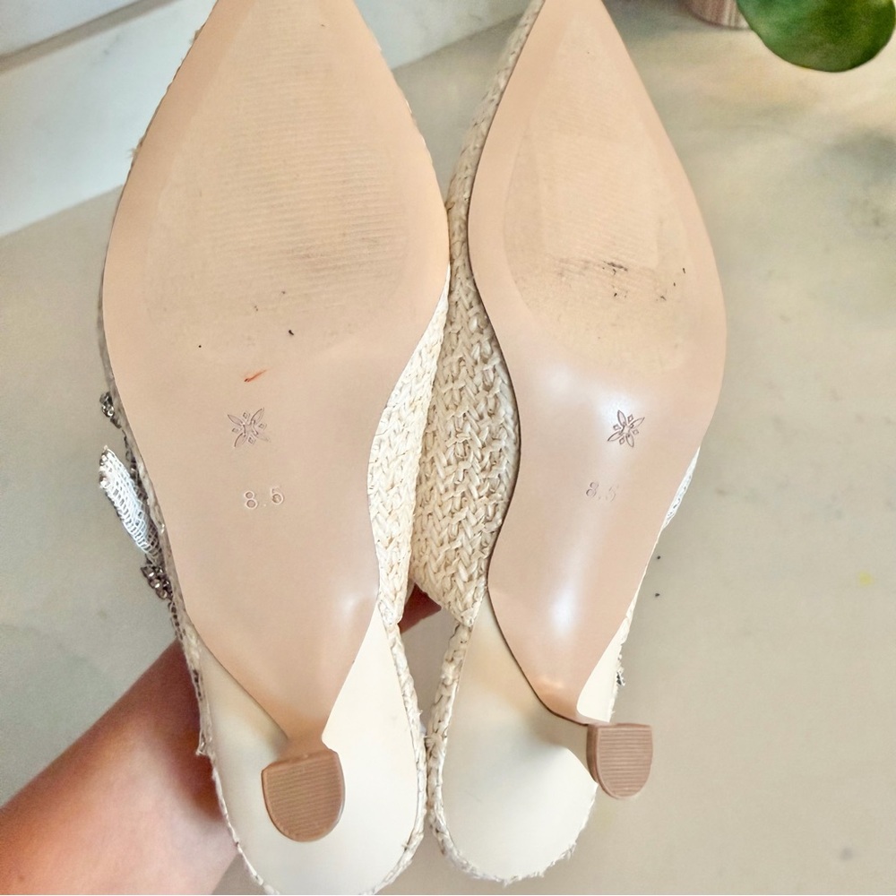 BCBGeneration Cream Slingback Kodari Raffia Pump - Picture 7 of 7